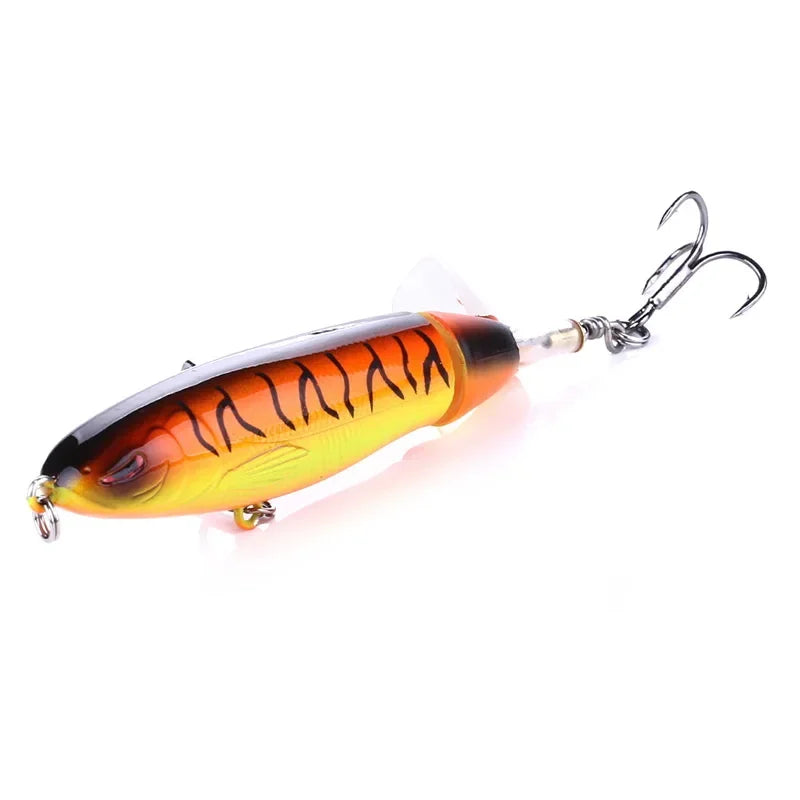 Topwater Spinner Fishing Lure - 10cm & 14cm Popper Pencil Hard Bait