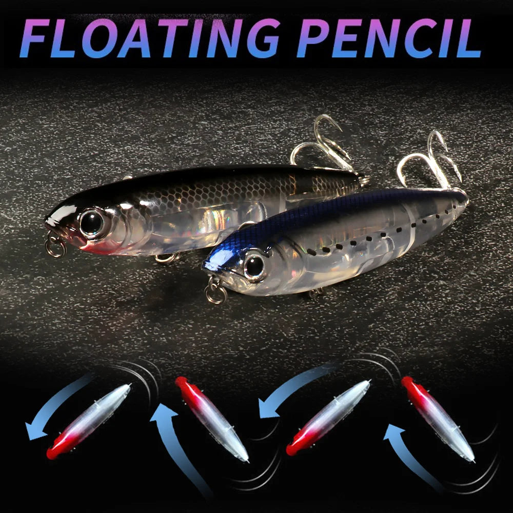 Floating Pencil Bait 17.5g 10cm - Topwater Walk The Dog Fishing Lure