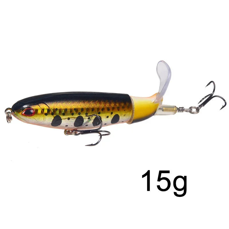 1 Pcs 10cm/14cm Topwater Fishing Lure Whopper Popper - Premium Artificial Bait for Anglers