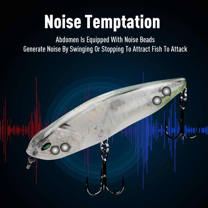 Z-Claw Floating Pencil Fishing Lures - Premium Topwater Hard Baits for Bass