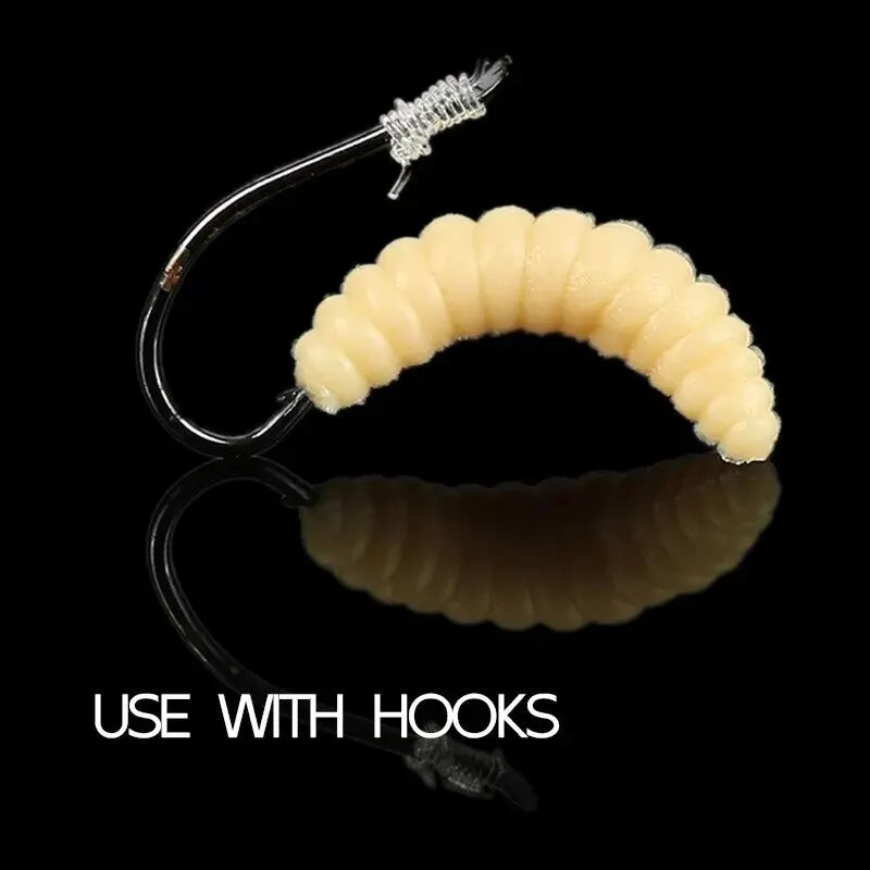 Colorful Luminous Soft Bait Bread Worms - 50 PCS Bionic Lure for Fishing