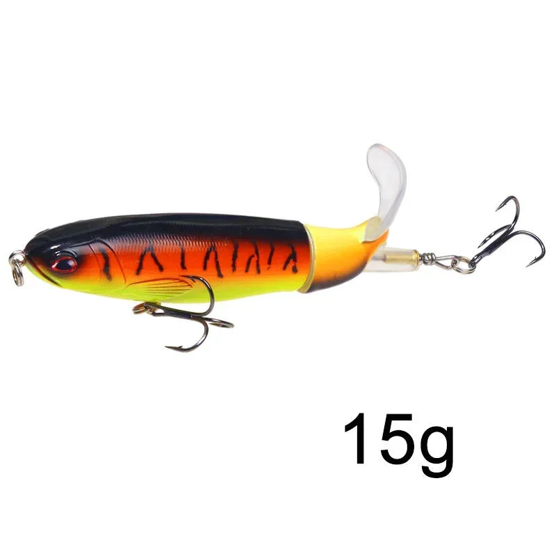 1 Pcs 10cm/14cm Topwater Fishing Lure Whopper Popper - Premium Artificial Bait for Anglers
