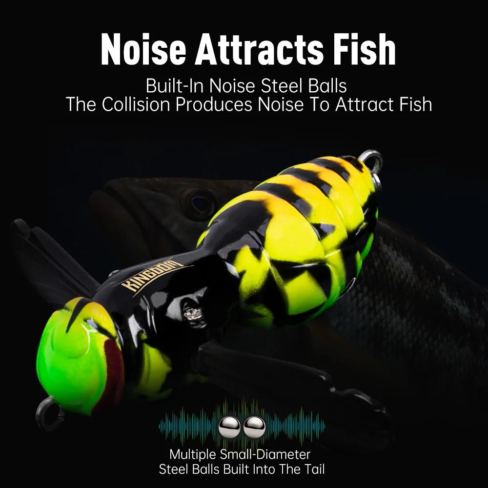 Wasp Crawl Bait - 4.2g & 6.6g Floating Insect Bionic Swimbaits for Fishing
