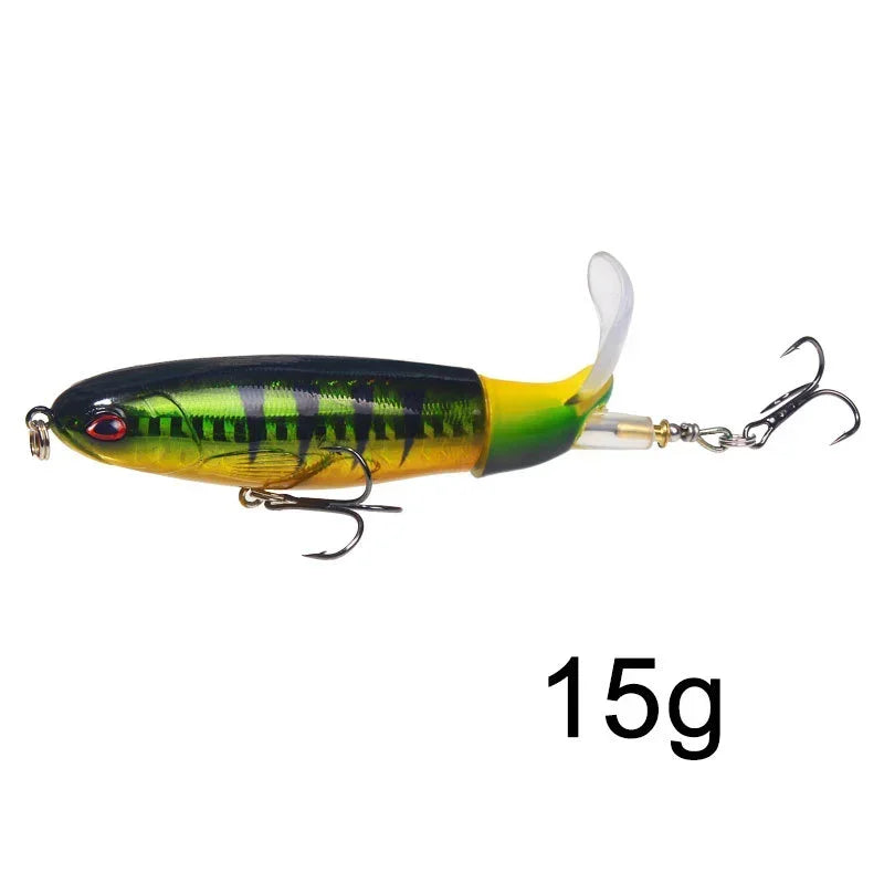1 Pcs 10cm/14cm Topwater Fishing Lure Whopper Popper - Premium Artificial Bait for Anglers