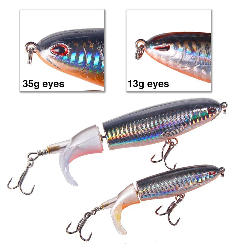 1 Pcs 10cm/14cm Topwater Fishing Lure Whopper Popper - Premium Artificial Bait for Anglers