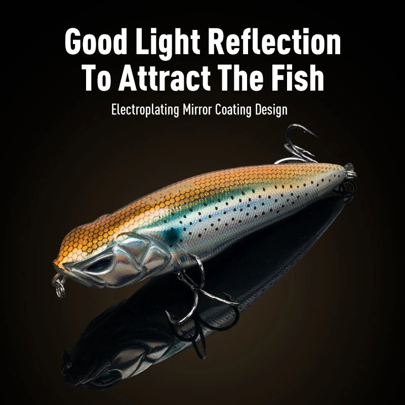 Z-Claw Floating Pencil Fishing Lures - Premium Topwater Hard Baits for Bass