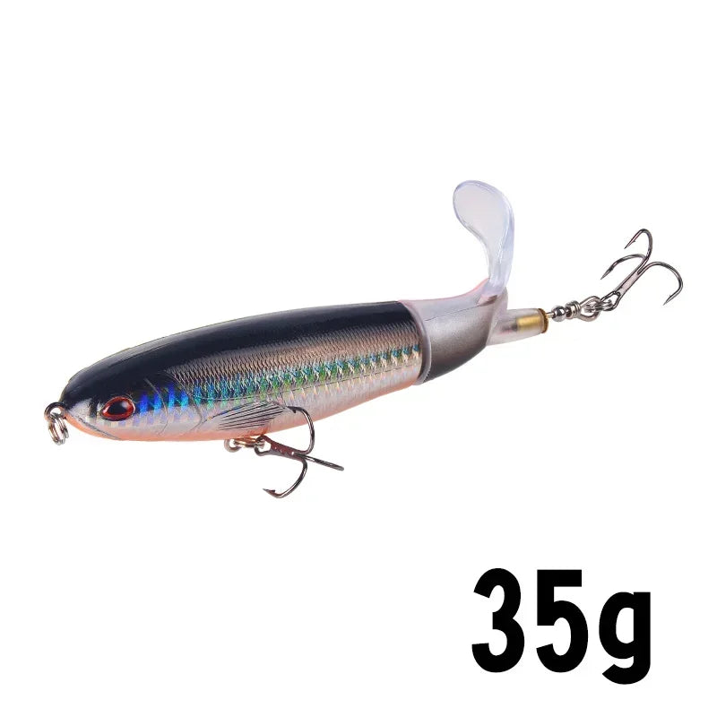 1 Pcs 10cm/14cm Topwater Fishing Lure Whopper Popper - Premium Artificial Bait for Anglers