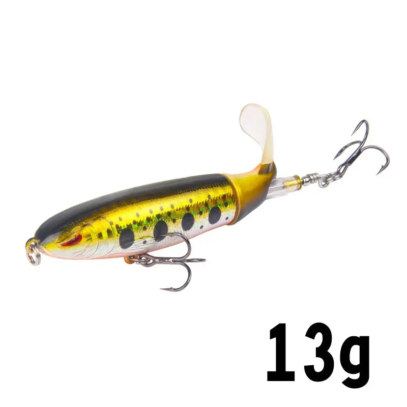 1 Pcs 10cm/14cm Topwater Fishing Lure Whopper Popper - Premium Artificial Bait for Anglers