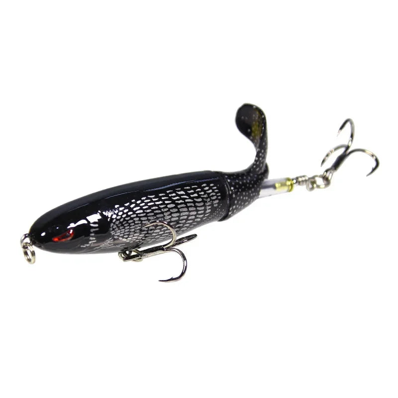 Topwater Spinner Fishing Lure - 10cm & 14cm Popper Pencil Hard Bait