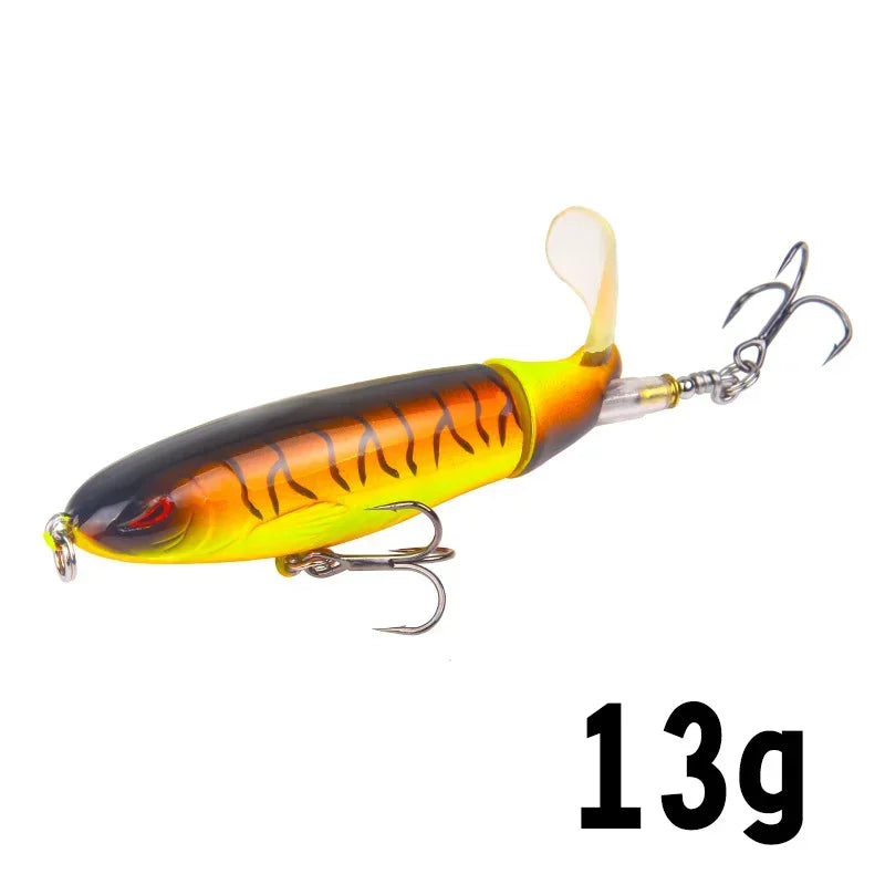1 Pcs 10cm/14cm Topwater Fishing Lure Whopper Popper - Premium Artificial Bait for Anglers