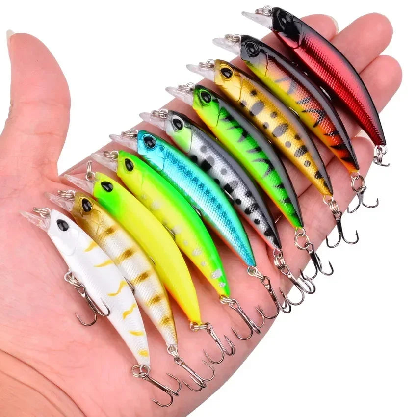 5Pcs/Box Premium Topwater Minnow Popper Fishing Lures - Perfect for Big Fish