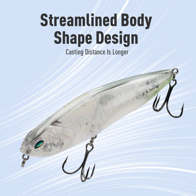 Z-Claw Floating Pencil Fishing Lures - Premium Topwater Hard Baits for Bass