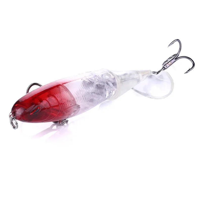 Topwater Spinner Fishing Lure - 10cm & 14cm Popper Pencil Hard Bait