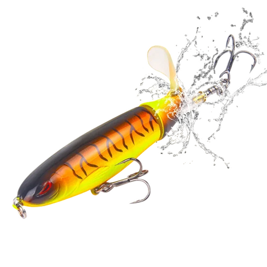 1 Pcs 10cm/14cm Topwater Fishing Lure Whopper Popper - Premium Artificial Bait for Anglers