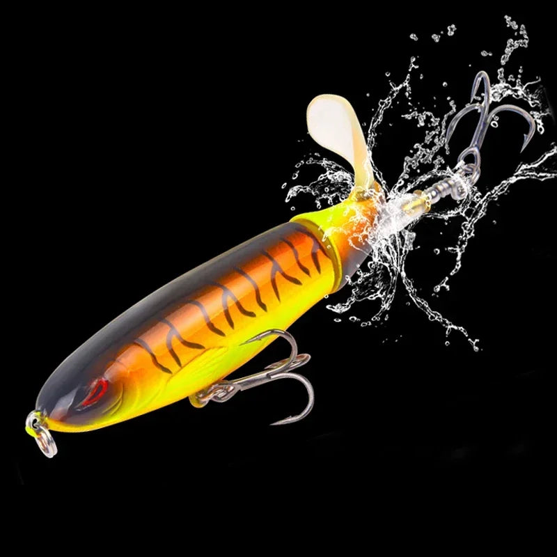 1 Pcs 10cm/14cm Topwater Fishing Lure Whopper Popper - Premium Artificial Bait for Anglers