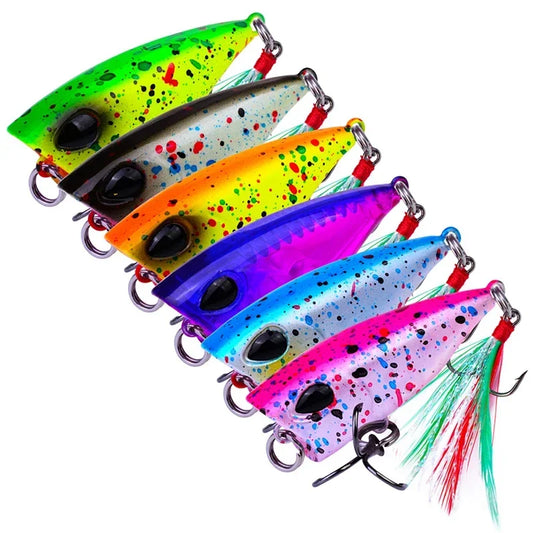 4.3cm Mini Popper Lure for Trout Fishing - Ultralight Topwater Bait