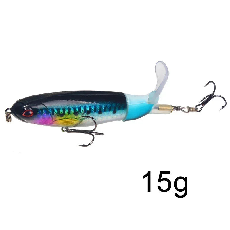 1 Pcs 10cm/14cm Topwater Fishing Lure Whopper Popper - Premium Artificial Bait for Anglers