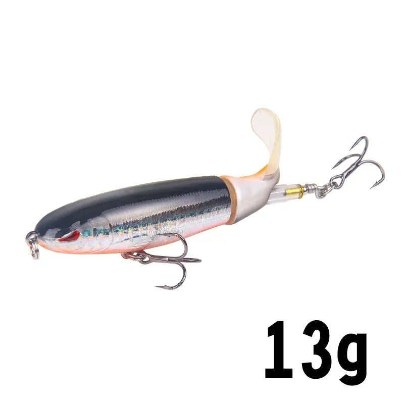 1 Pcs 10cm/14cm Topwater Fishing Lure Whopper Popper - Premium Artificial Bait for Anglers