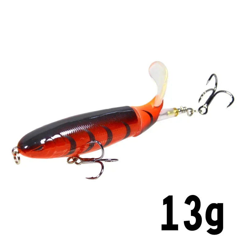1 Pcs 10cm/14cm Topwater Fishing Lure Whopper Popper - Premium Artificial Bait for Anglers