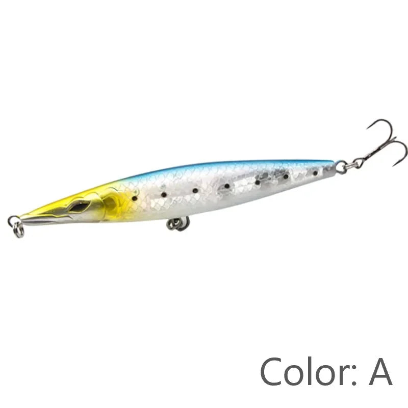 Fishing Lure Floating Pencil Bait - Topwater Stickbait for Seabass and Bonitos
