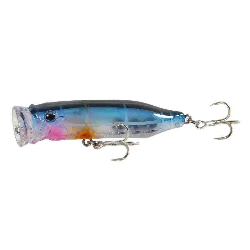 1pc Floating Popper Wobbler Fishing Lure - Must-Have Topwater Crankbait for Anglers