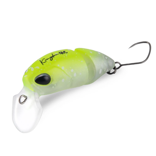Kingdom 2 Section Minnow Lure - 37mm Floating S-shaped Wobble for Topwater Fishing