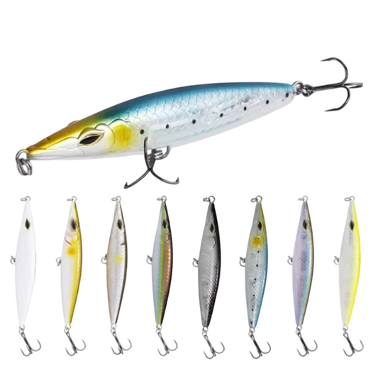 Fishing Lure Floating Pencil Bait - Topwater Stickbait for Seabass and Bonitos