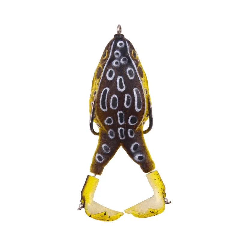 Frog Lure Double Propeller Legs Silicone Soft Baits for Topwater Fishing