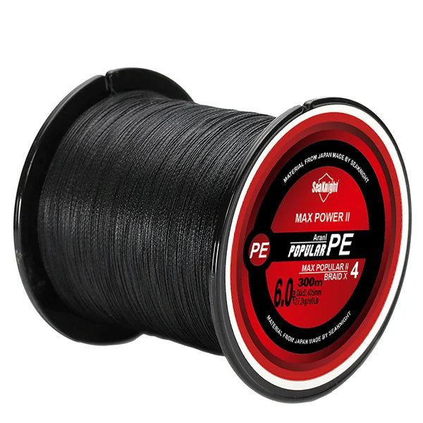 TriPoseidon Series 300M 330Yards PE Braided Fishing Line – 4 Strands, 8-60LB