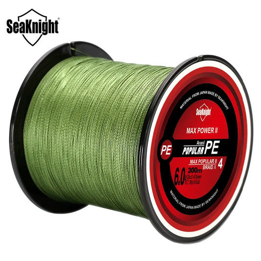 TriPoseidon Series 300M 330Yards PE Braided Fishing Line – 4 Strands, 8-60LB