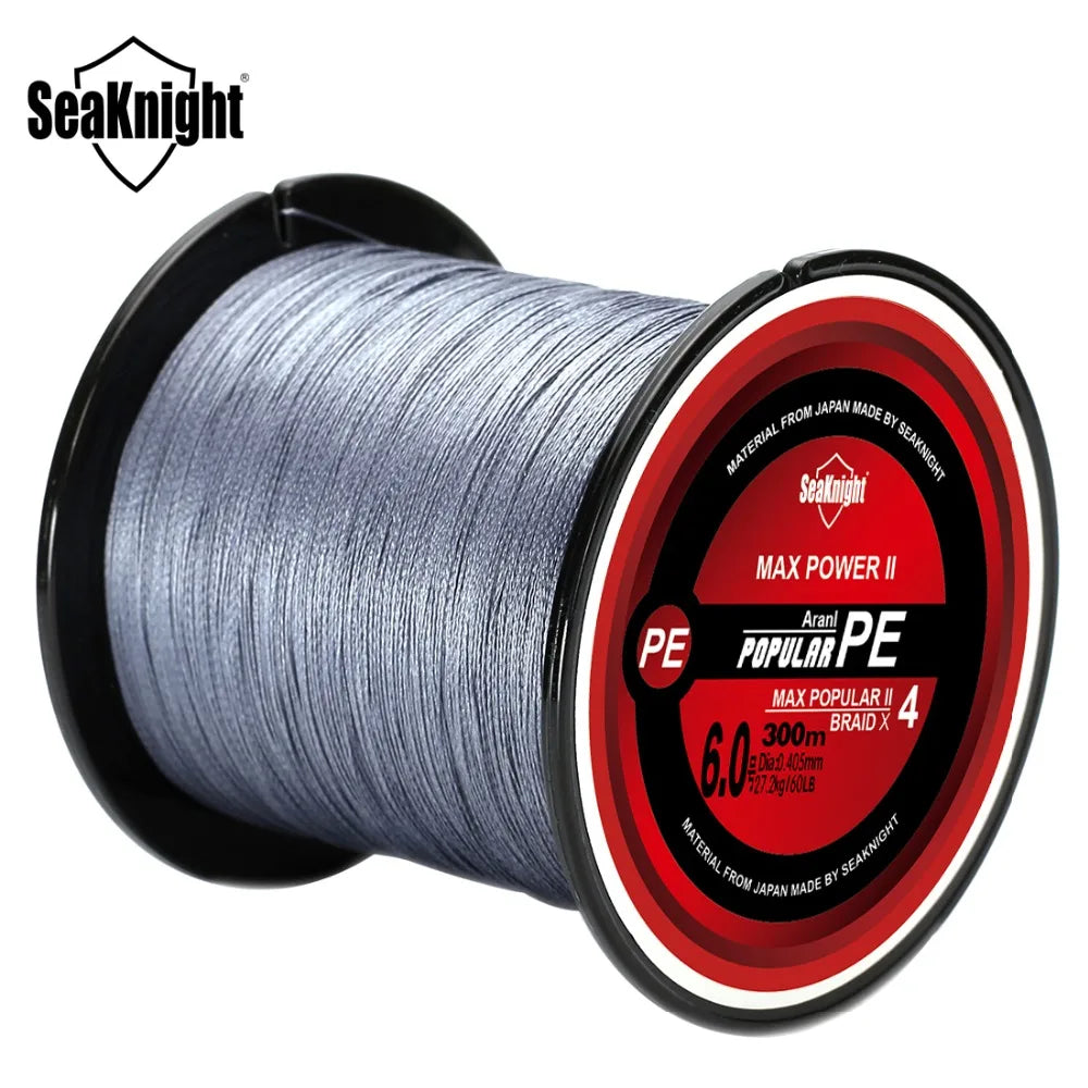 TriPoseidon Series 300M 330Yards PE Braided Fishing Line – 4 Strands, 8-60LB