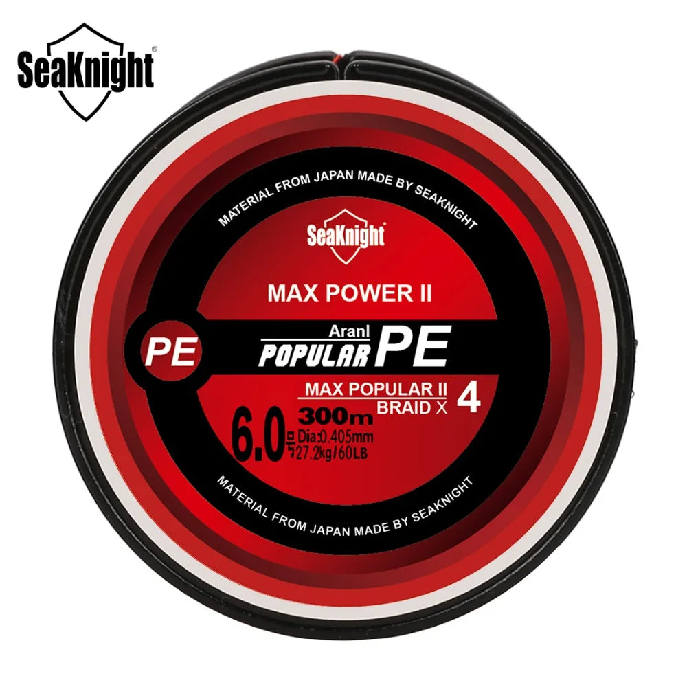 TriPoseidon Series 300M 330Yards PE Braided Fishing Line – 4 Strands, 8-60LB