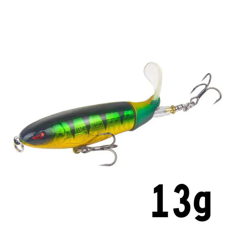 1 Pcs 10cm/14cm Topwater Fishing Lure Whopper Popper - Premium Artificial Bait for Anglers
