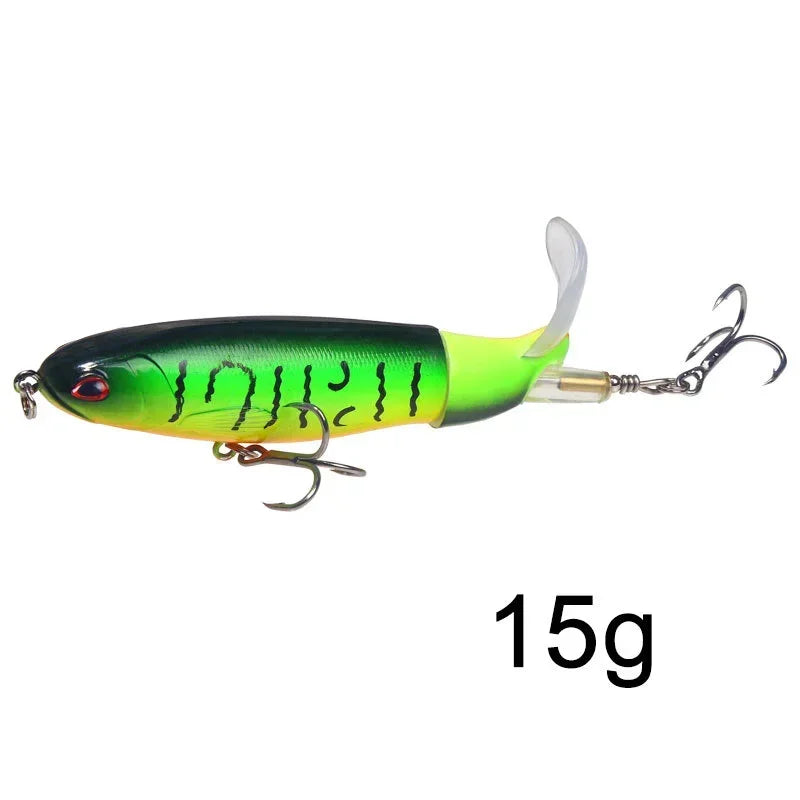 1 Pcs 10cm/14cm Topwater Fishing Lure Whopper Popper - Premium Artificial Bait for Anglers