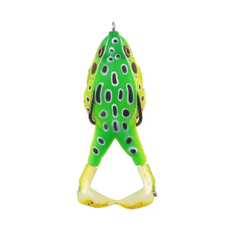 Frog Lure Double Propeller Legs Silicone Soft Baits for Topwater Fishing